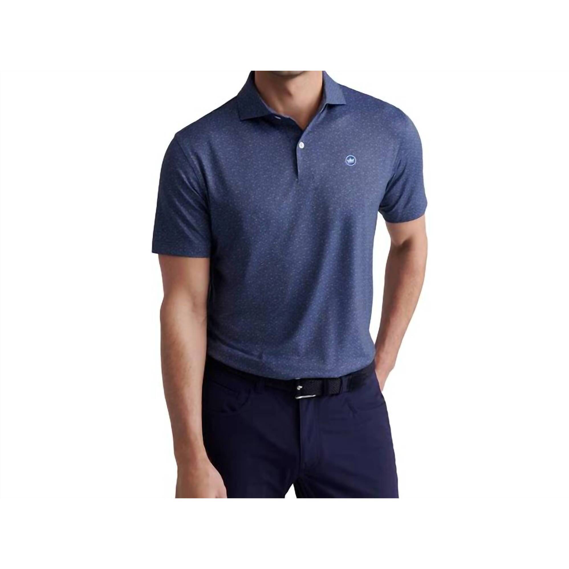 New Peter Millar Bittersweet Performance Jersey Shirt In Nebula Blue